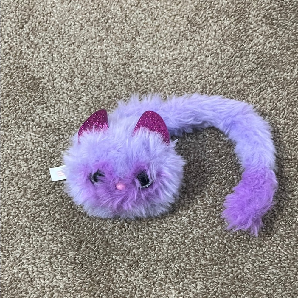 Pomsies Purple Plush Cat Toy